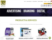 Tablet Screenshot of jtzadvertising.com